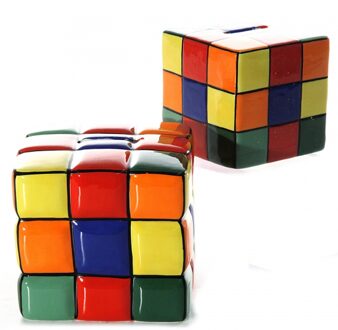 Kubus spaarpotten 10 cm