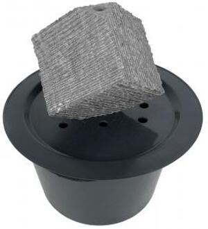 Kubus waterornament natuursteen 31 cm doorsnede