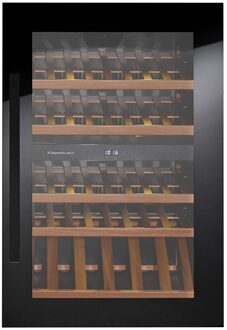 Küppersbusch FWK2800.0S incl. DK8805 Black Velvet greep restant Zwart