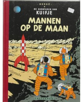 Kuifje facsimile kleur Mannen op de maan