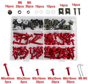 Kuip Bolt Lichaam Schroef Moer Voor Ktm 390 690 950 990 1090 1190 1290 Duke Super Enduro Adventure Adv Voor triumph Daytona 600 675 Rood