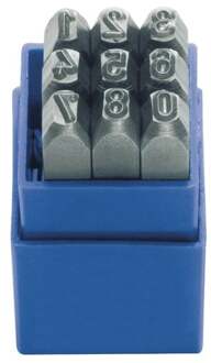 Kukko Slagcijferset | 9-delig cijfers 0-9 | letterhoogte 6 mm in kunststofbox | 1 stuk - 328-106 328-106