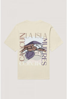 KULTIVATE 2601010203 ts cancun 221 moonbeam t-shirt o-neck kultiv - maat M Ecru