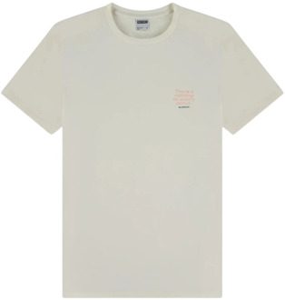 KULTIVATE Bedrukt T-shirt Nothing Korte Mouw Katoen Kultivate , White , Heren - Xl,L,M,S