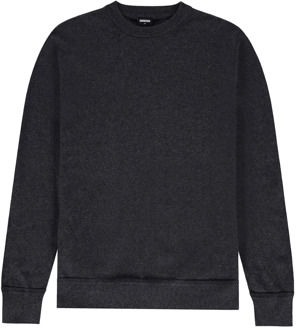 KULTIVATE Klassieke Crew Neck Sweater Kultivate , Gray , Heren - 2Xl,S