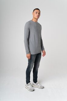 KULTIVATE KN MELVIN  Pullover Lightgreymelange   XL Grijs