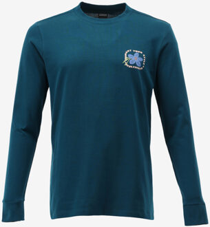 KULTIVATE Longsleeve WINTER FLOWER groen - S;M;L;XL