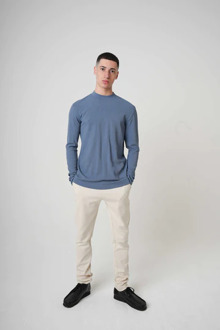 KULTIVATE LS DWAYNE  Pullover ChinaBlue   M Blauw