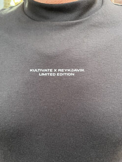 KULTIVATE Luxury comfort t-shirt “meppel highlights” – x reykja Zwart - XL