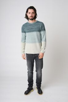 KULTIVATE Pullover KN Triple   XL Blauw, Multicolor