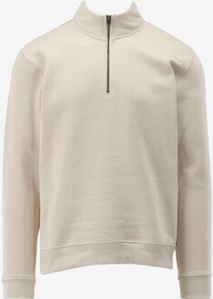 KULTIVATE Sweater HALF ZIP CONFORT ecru - S;M;L;XL;XXL