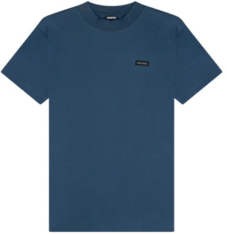 KULTIVATE T-Shirt- Kltv TS Logo Mock S/S Kultivate , Blue , Heren - Xl,L,M
