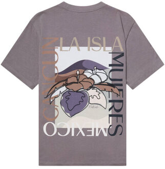 KULTIVATE T-shirt korte mouw 2601010203 - maat L Paars