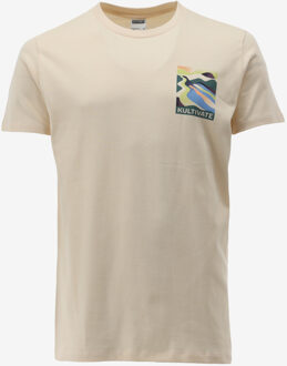 KULTIVATE T-shirt OUTDOORS ecru - L
