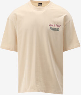 KULTIVATE T-shirt PEACHES beige - XL;S;M;L