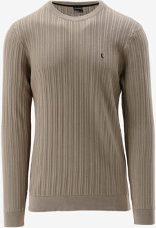 KULTIVATE Trui KN VERTICAL beige - M;L