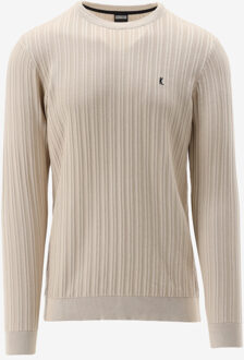 KULTIVATE Trui KN VERTICAL ecru - M;XL;XXL