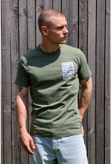 KULTIVATE Ts portofino 2501010210 352 army t-shirt  - kultiv Groen - XL