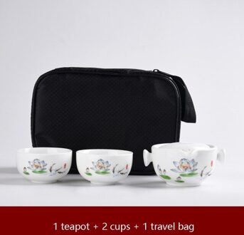 Kung Fu Gaiwan Theepot Theekopje Reizen Thee Set Omvat 1 Pot 2 Cup Persoonlijke Kantoor Reizen Draagbare Theewaar Tas 01
