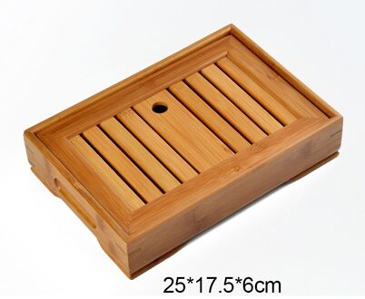 Kung Fu Thee Set Natuurlijke Bamboe Theeblad Rechthoekige Traditionele Puer Houten Thee Lade Chahai Thee Tafel see chart-B