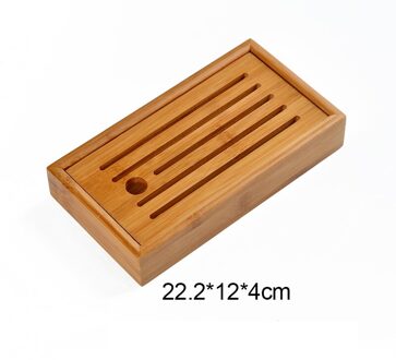 Kung Fu Thee Set Natuurlijke Bamboe Theeblad Rechthoekige Traditionele Puer Houten Thee Lade Chahai Thee Tafel see chart-D