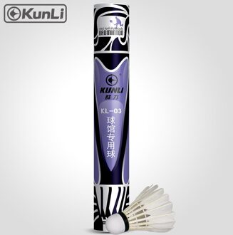 Kunli Badminton shuttles KL-03 beste grade water eend veer shuttles voor Concurrentie Super duurzaam Speed 77