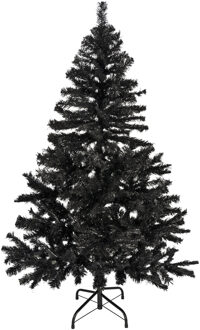 Kunst kerstbomen / kunstbomen in het zwart 150 cm