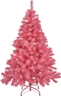 Kunst kerstboom/kunstboom roze 120 cm