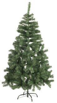 Kunst Kerstboom Zilverspar Kerst Decoratie 120 Cm - Kunstkerstboom Groen