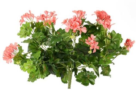 Kunst nep boeket geranium lichtroze 40 cm - Kunstbloemen