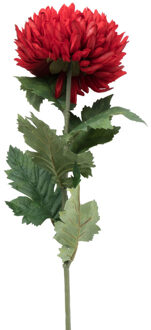 Kunstbloem dahlia groot - rood - 75 cm