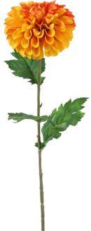 Kunstbloem Dahlia oranje