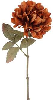 Kunstbloem Dahlia Sibel bruin