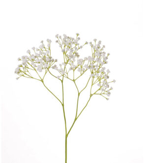 Kunstbloem - gipskruid gypsophila - takken - wit - 58 cm - Kunstbloemen