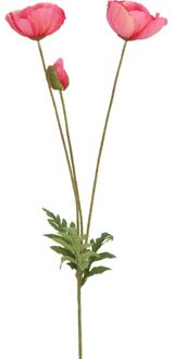 Kunstbloem Papaver d.roze