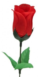 Kunstbloem roos rood 45 cm