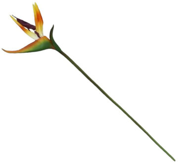 Kunstbloem Strelitzia - 62 cm - losse tak - kunst zijdebloem - Paradijsvogelplant - decoratie