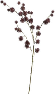 Kunstbloem Thistle Spray - Bordeaux - 85 Cm - Polyethyleen - Rood