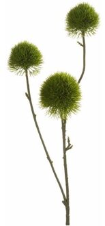 Kunstbloemen - anjer - takken - 58 cm - groen - kunsttakken/kunstplanten
