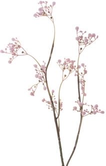 Kunstbloemen Gipskruid/Gypsophila takken roze 66 cm