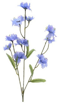 Kunstbloemen Korenbloem/centaurea cyanus takken paars 55 cm