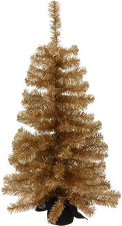 Kunstboom/kunst kerstboom goud 90 cm