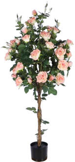 Kunstboom met rozen - 140 cm Groen