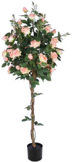 Kunstboom met rozen - 160 cm Groen