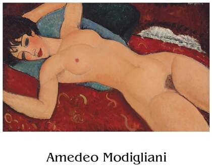 Kunstdruk Amedeo Modigliani Liegender Akt l 50x40cm Divers - 50x40 cm
