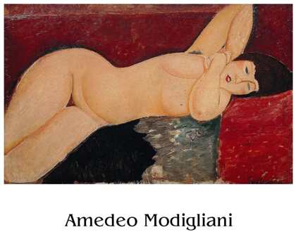 Kunstdruk Amedeo Modigliani Liegender Akt ll 50x40cm Divers - 50x40 cm