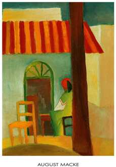Kunstdruk August Macke - Caffe Turco 60x80cm Divers - 60x80 cm