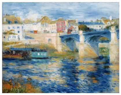 Kunstdruk Auguste Renoir - Le pont a Chatu 80x60cm Divers - 80x60 cm