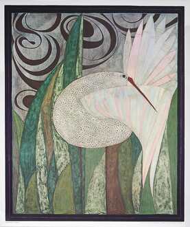 Kunstdruk Beate Rose - Vogel 2 52x62cm Divers - 52x62 cm