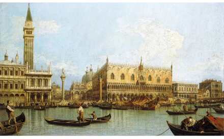 Kunstdruk Canaletto - Molo, Venedig 80x60cm Divers - 80x60 cm